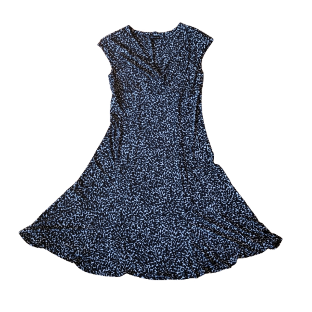 Jones New York Short Sleeve Midi Dress